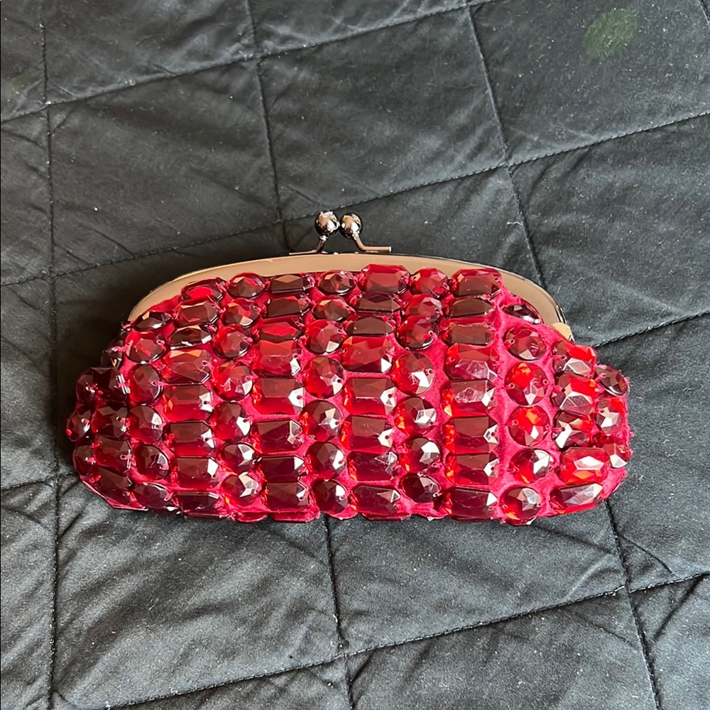 The Limited Ruby Red Gemstone Clutch